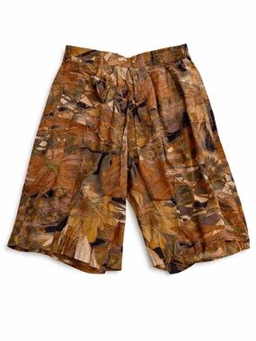 Karen Kane Brown Multi-Patterned Relaxed Shorts